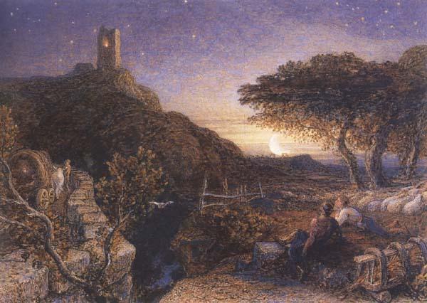 Samuel Palmer The Lonely Tower Sweden oil painting art